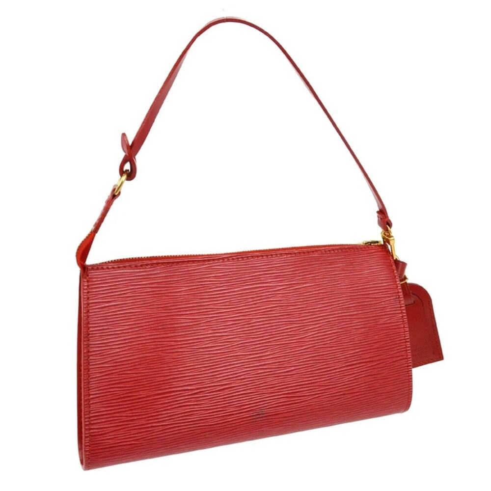 AUTHENTIC LOUIS VUITTON RED EPI POCHETTE ACCESSOIRES 24 HANDBAG - Picture 4 of 8